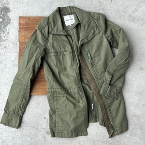 Madewell Green Zip-Up Jacket Size XXS Excellent Condition